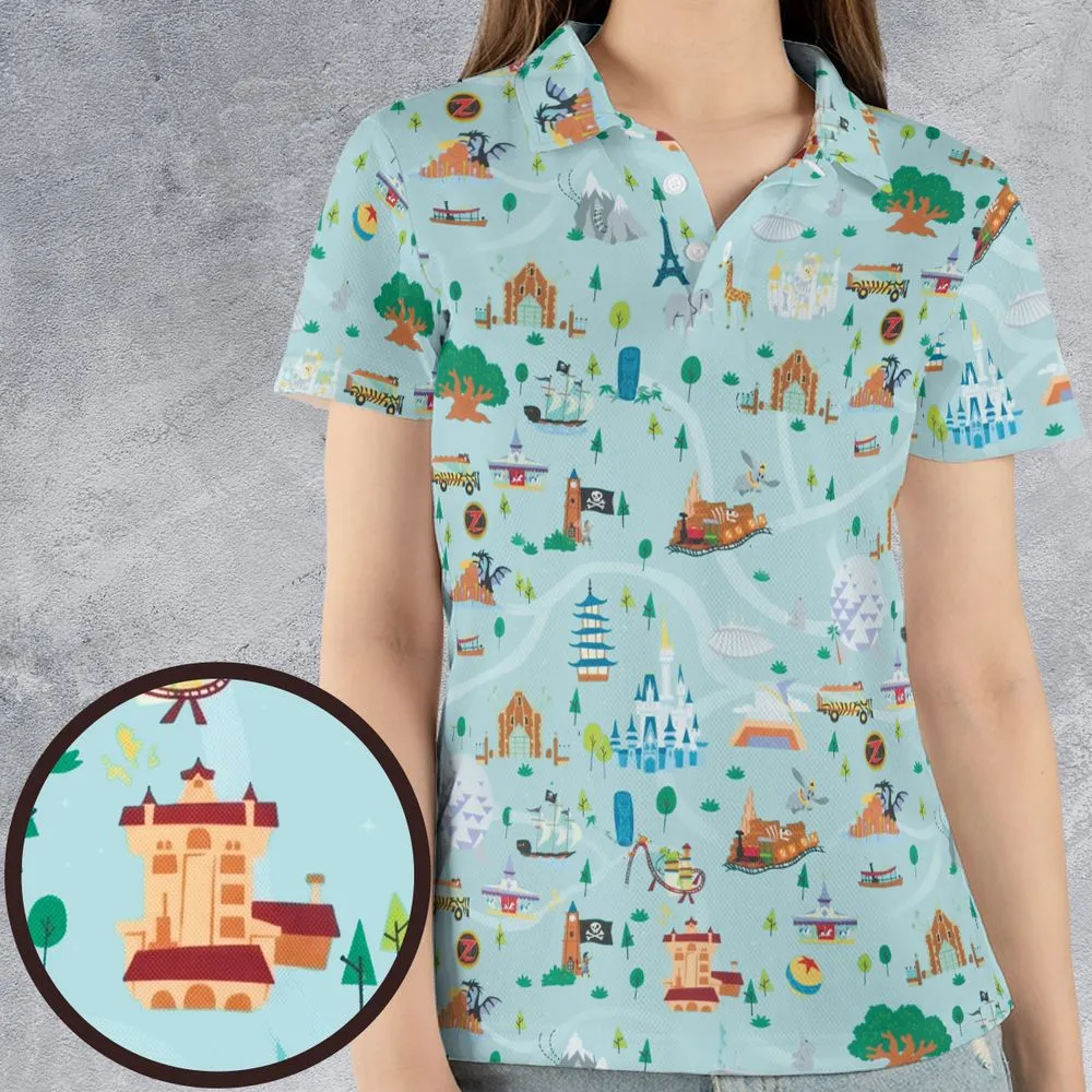 AOP Men/Women Polo Shirt - 36W3CTYA -  - 4