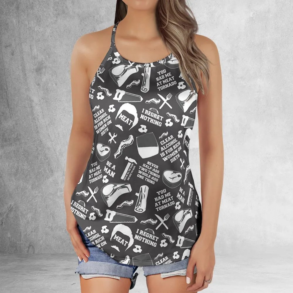 Criss Cross Tank Top - C1KE5H8L -  - 2