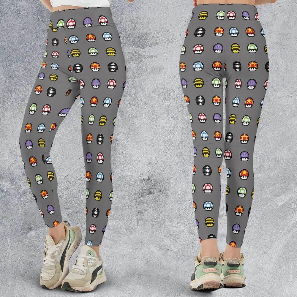 Retro Pixels Mushroom Pattern -  - 3