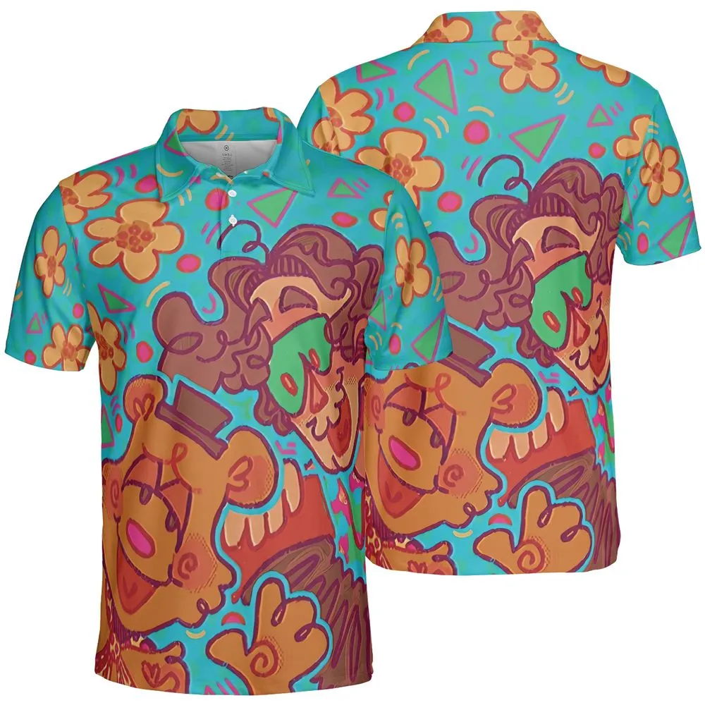 AOP Men/Women Polo Shirt - TNPLEMLU -  - 2