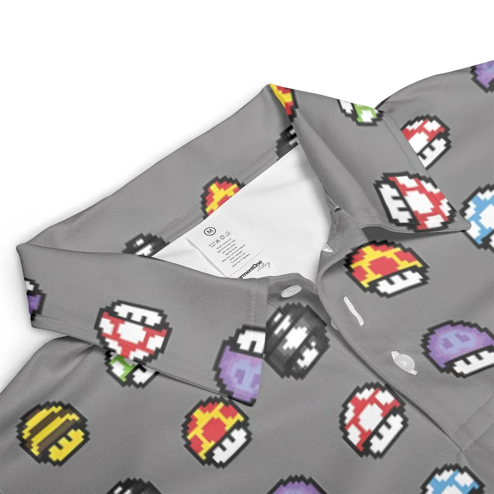 Retro Pixels Mushroom Pattern -  - 3