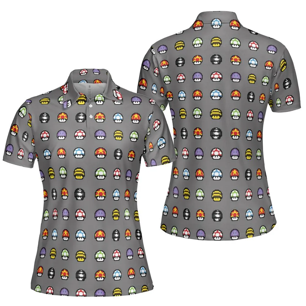Retro Pixels Mushroom Pattern -  - 5