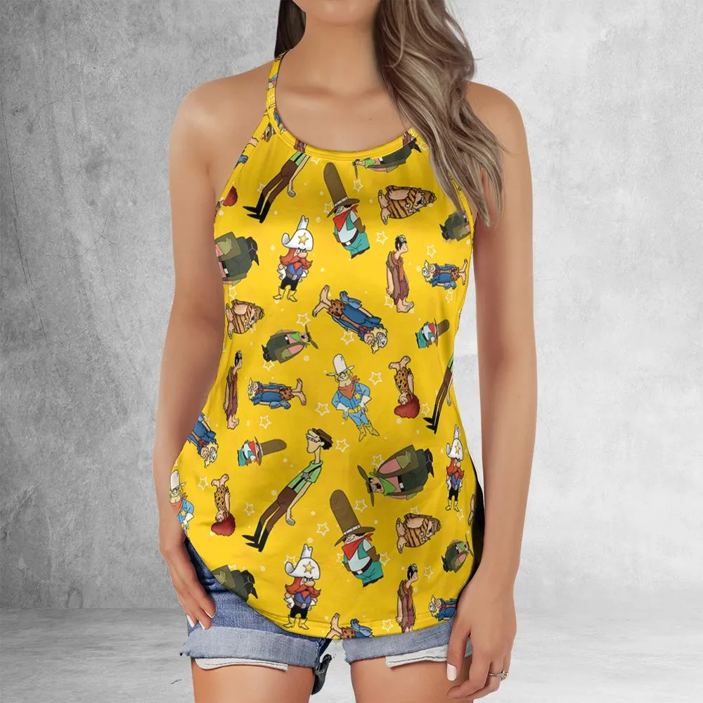 Criss Cross Tank Top - TLNRUQBX -  - 2