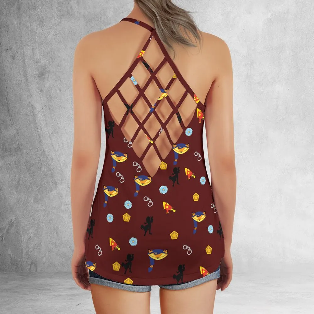 Criss Cross Tank Top - XGJD3MBT -  - 3