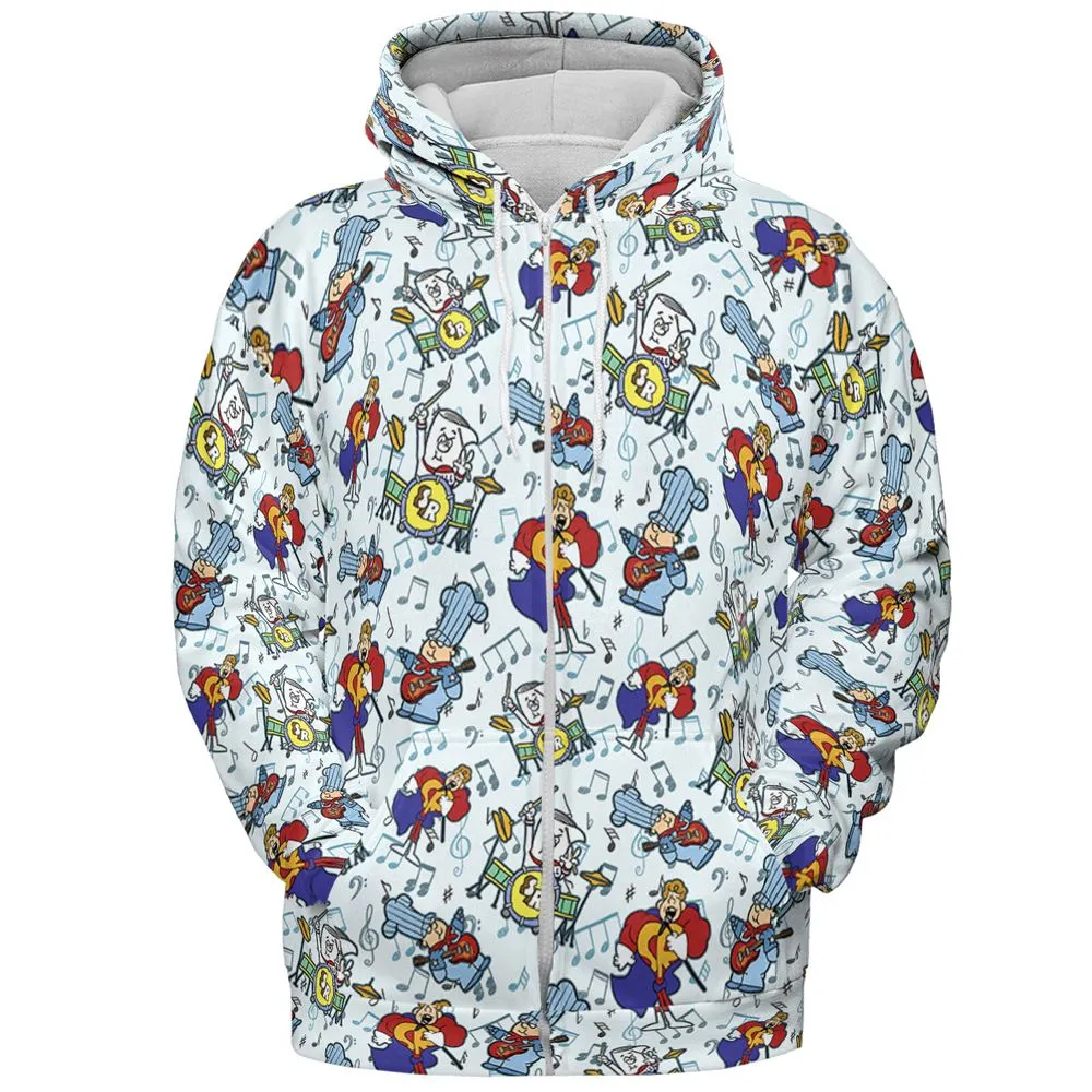 All-over Print Hoodie - 8PXWGHGU -  - 3