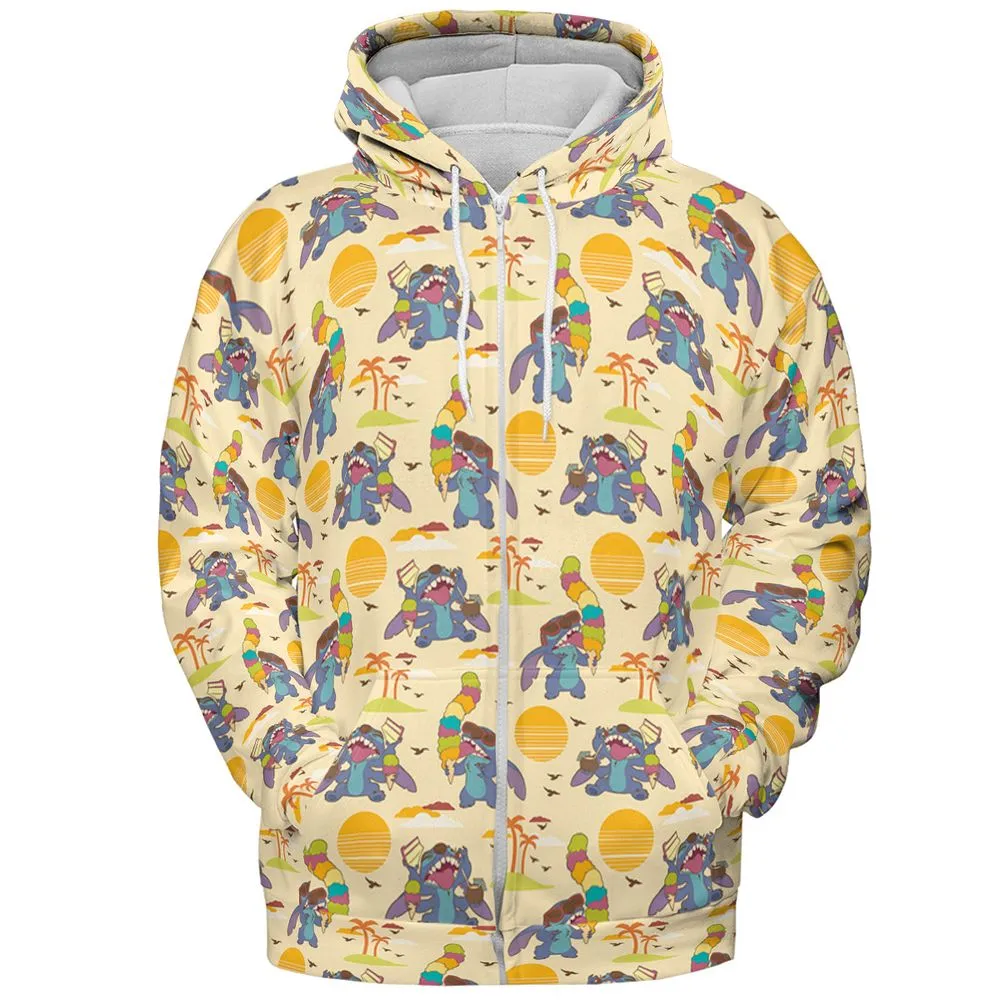 All-over Print Hoodie - 2PDJD7XH -  - 3