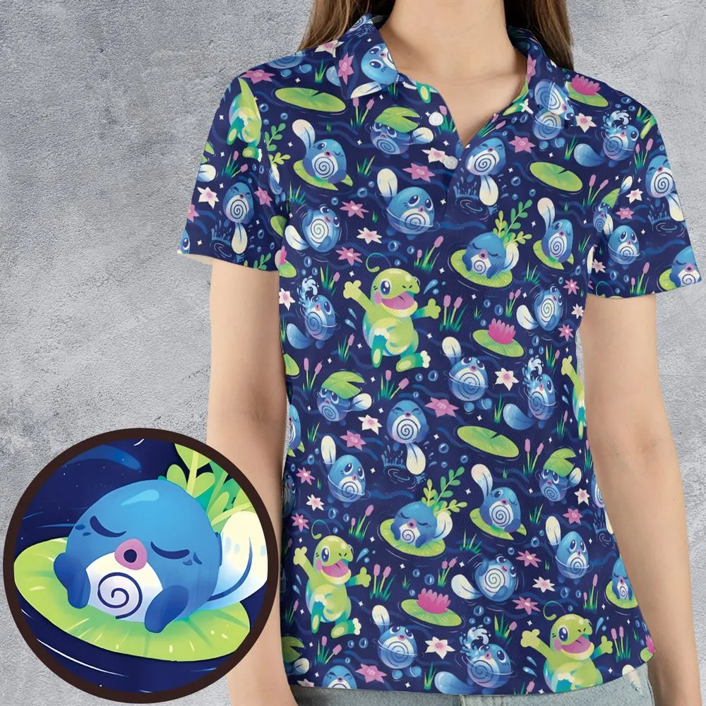 AOP Men/Women Polo Shirt - J44LP54D -  - 4