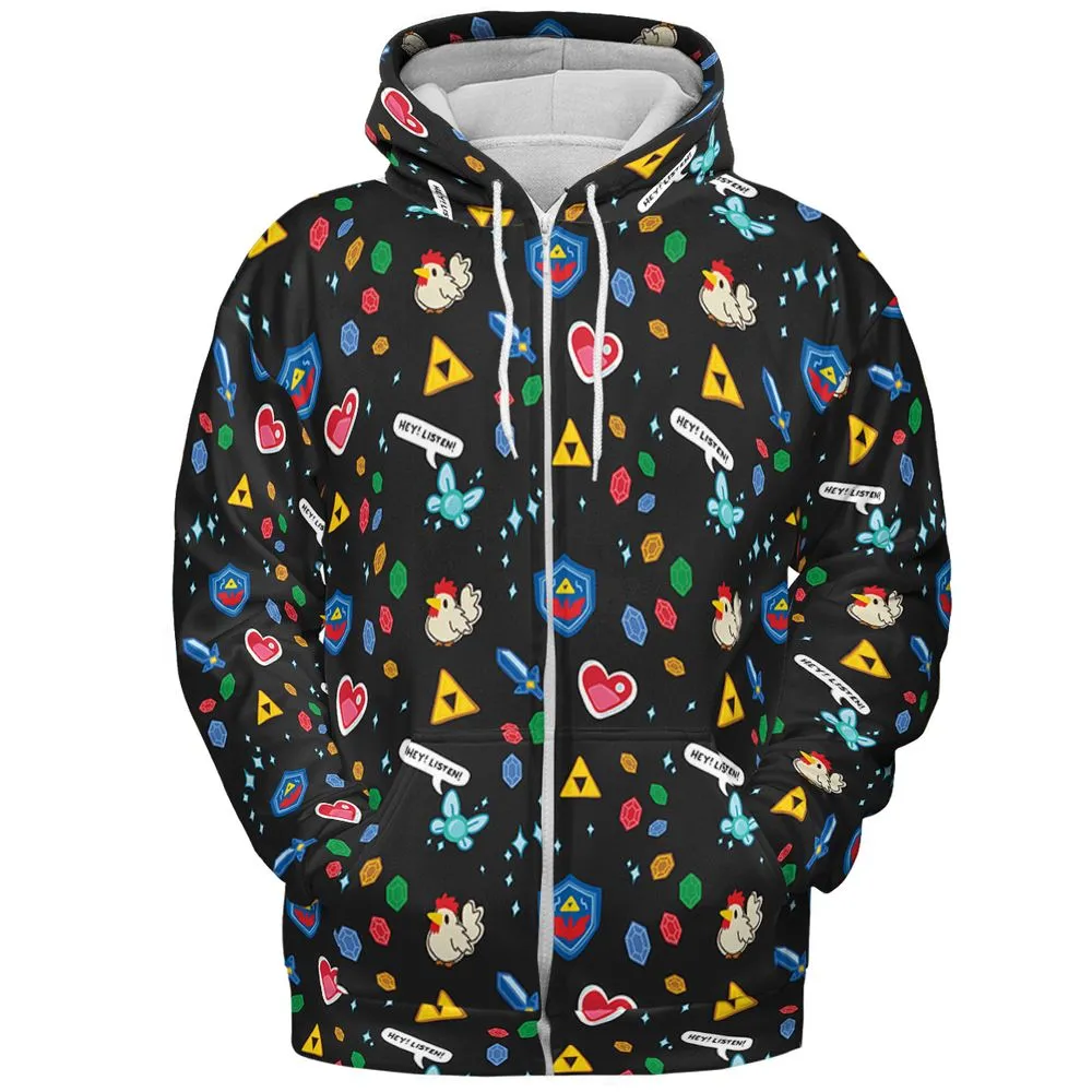 All-over Print Hoodie - ZJ434HGQ -  - 3