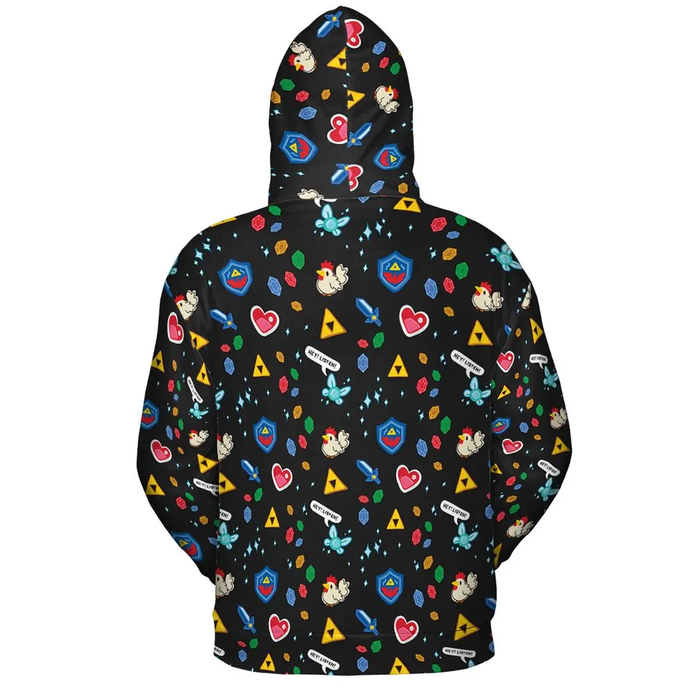 All-over Print Hoodie - ZJ434HGQ -  - 4