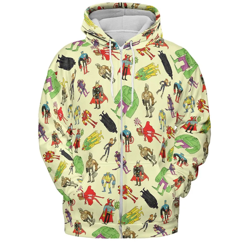 All-over Print Hoodie - QZYCP7KK -  - 3