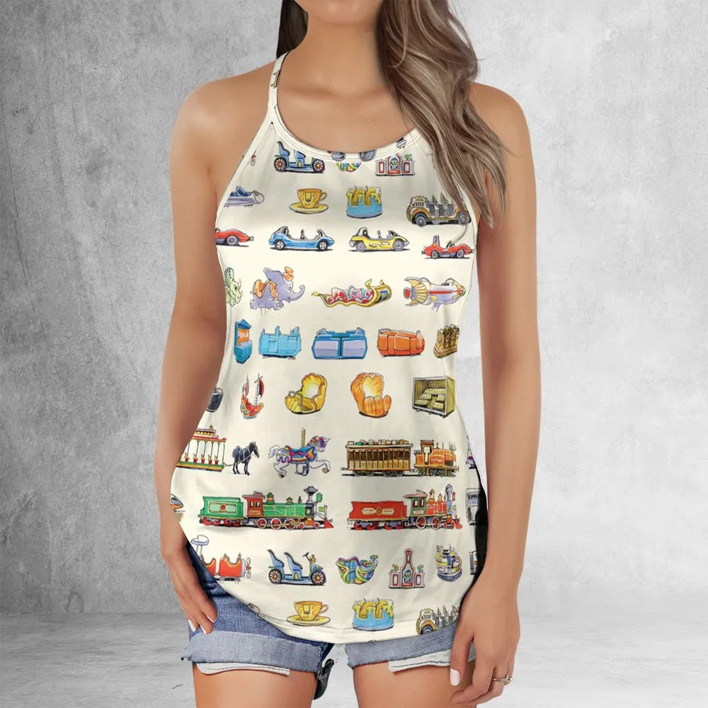 Criss Cross Tank Top - 68MN67BP -  - 2