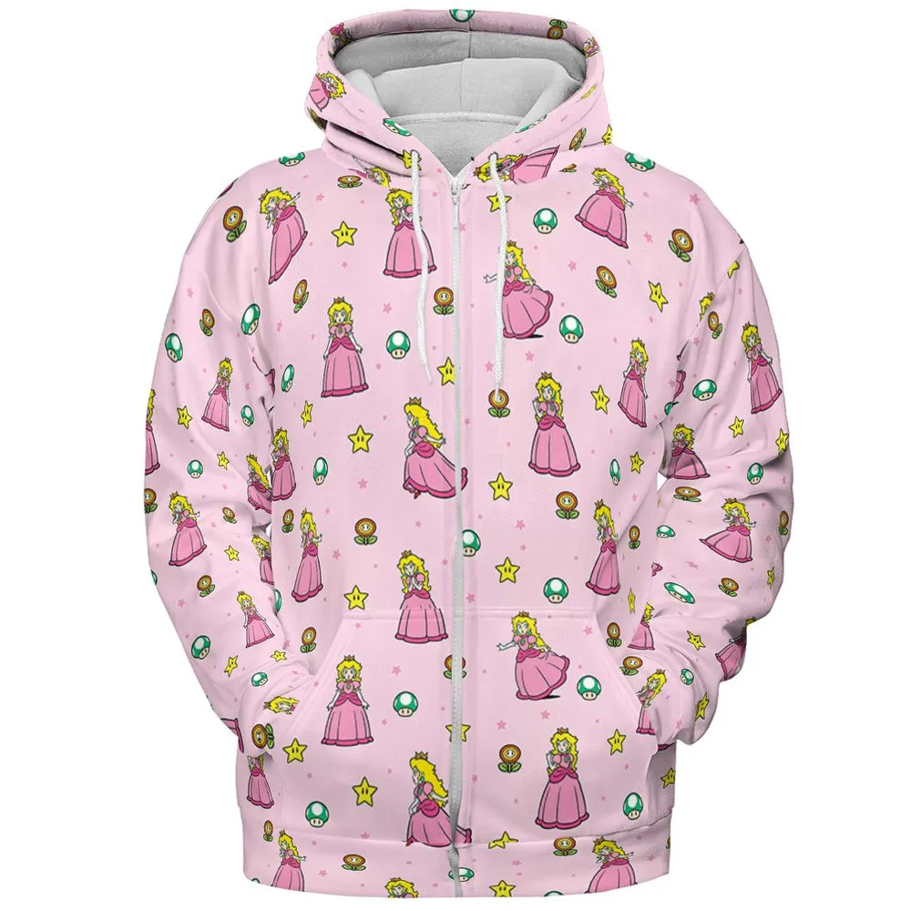 Super Mario Princess - Zip Hoodie - 3