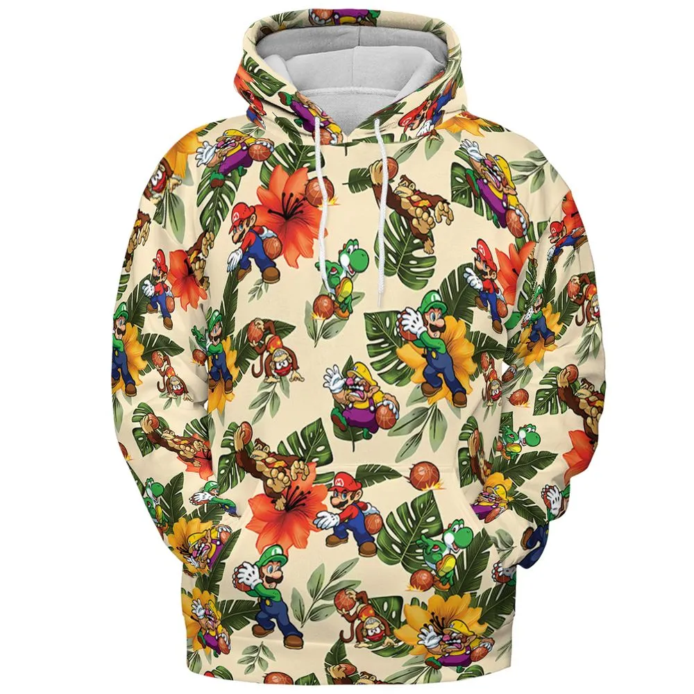 Mario Hoops - Pullover Hoodie - 2