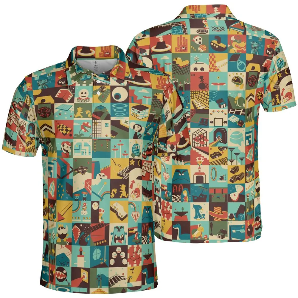 AOP Men/Women Polo Shirt - 2HR135BV -  - 2