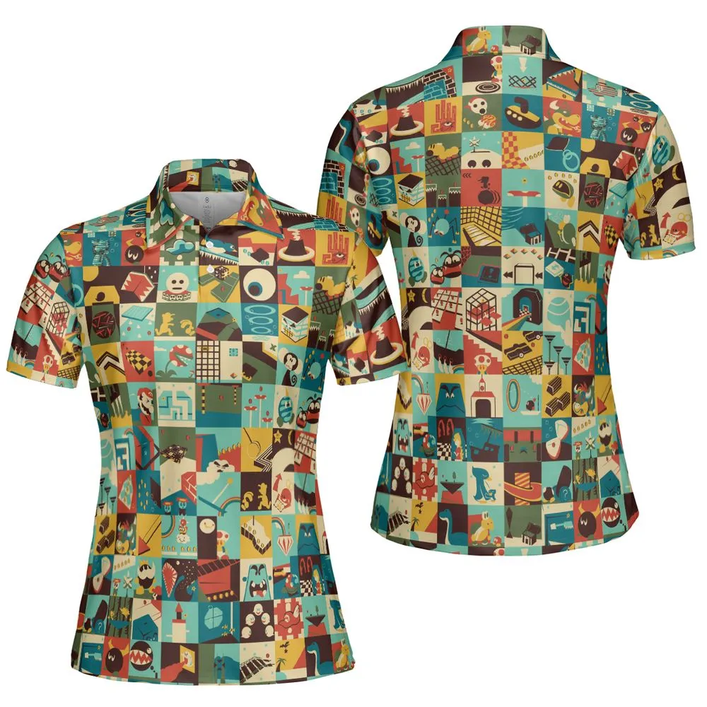 AOP Men/Women Polo Shirt - 2HR135BV -  - 5