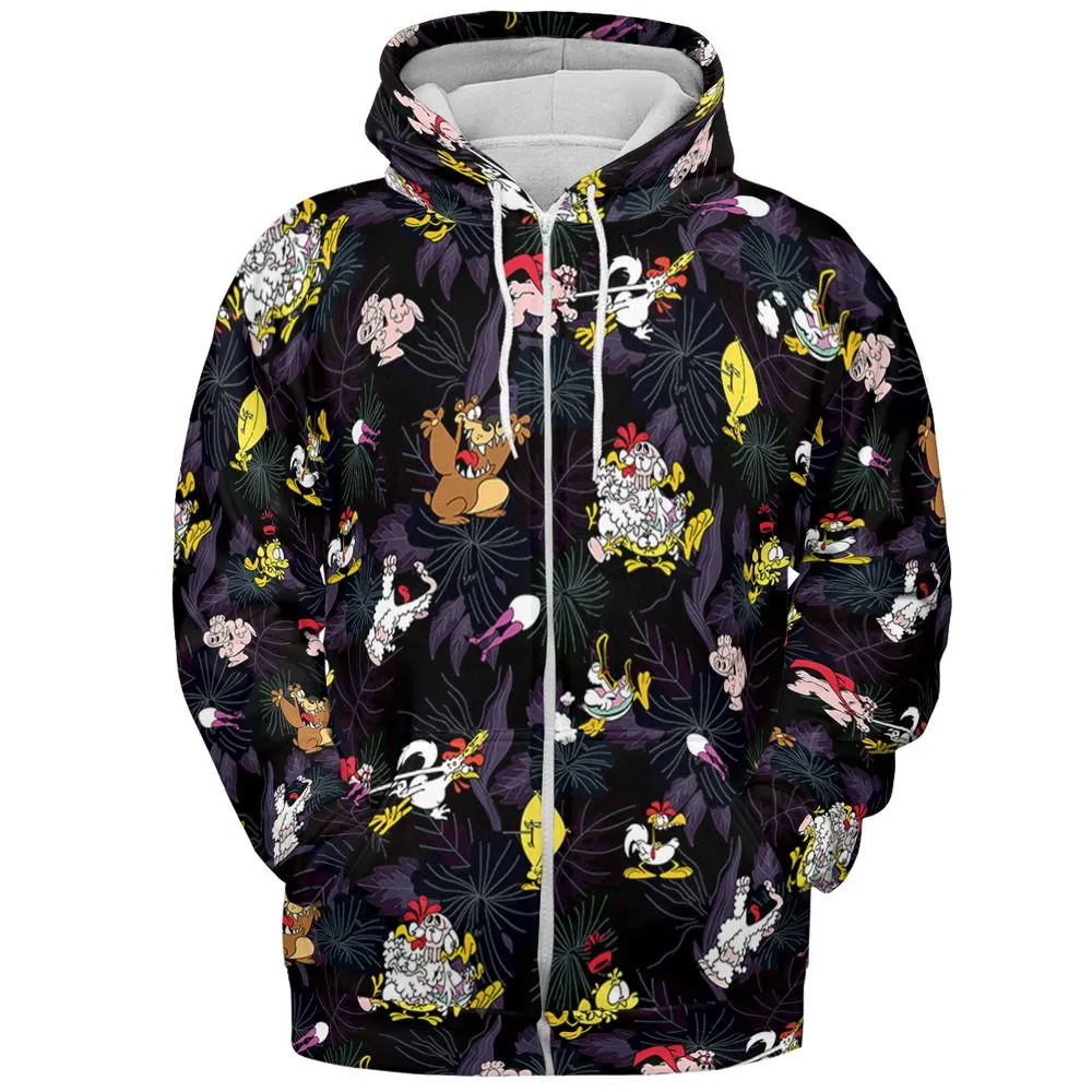 All-over Print Hoodie - JUVEMMRN - Zip Hoodie - 3