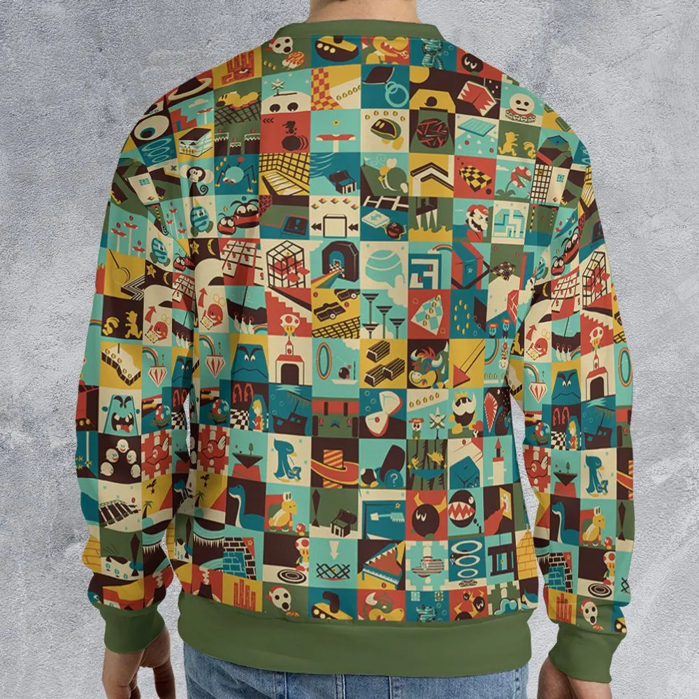 All-over Print Sweatshirt - WXDA51RN -  - 2