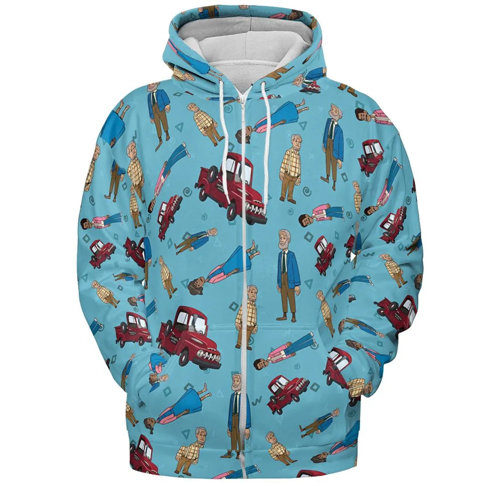 All-over Print Hoodie - 9R2BSDQ8 - Zip Hoodie - 3