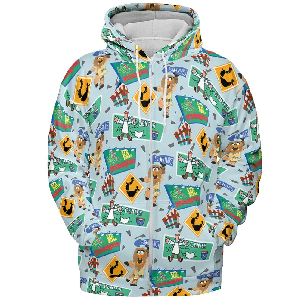 All-over Print Hoodie - Q2UR41XS - Zip Hoodie - 3