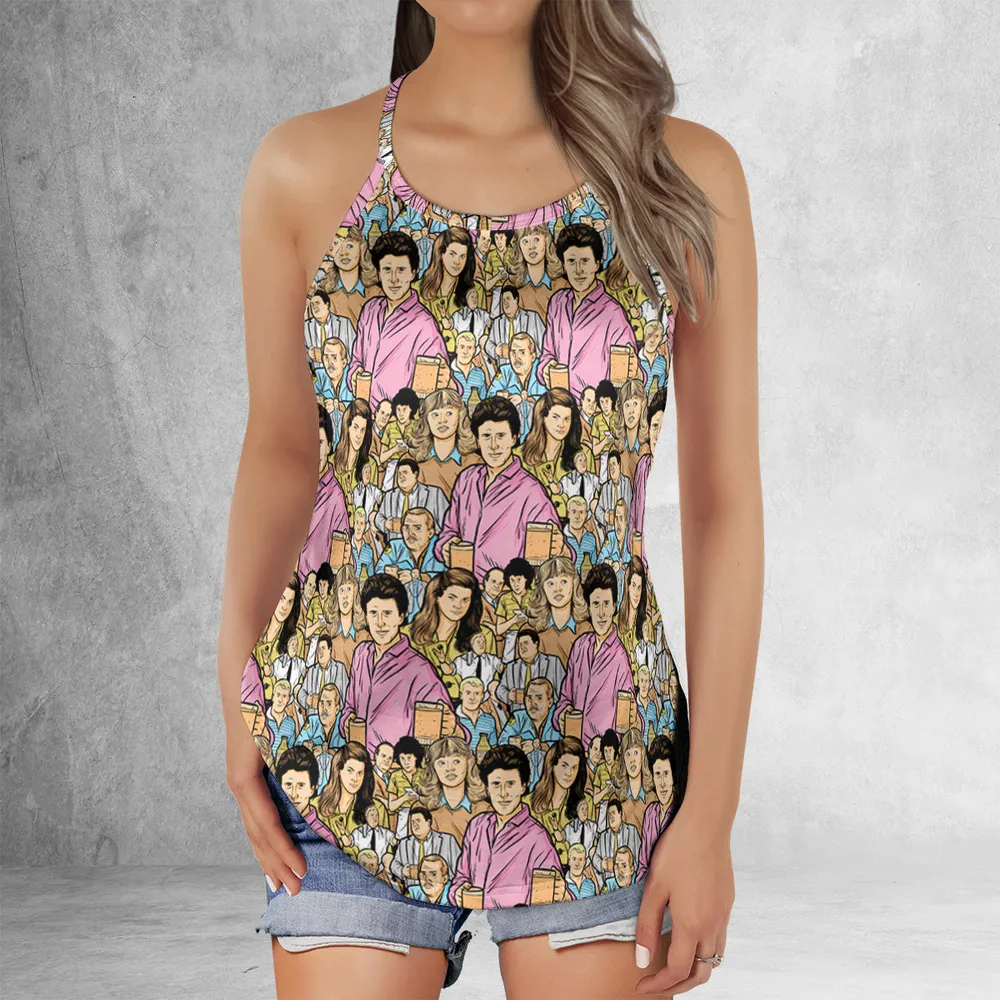 A Tribute to Cheers Criss Cross Tank Top - 2