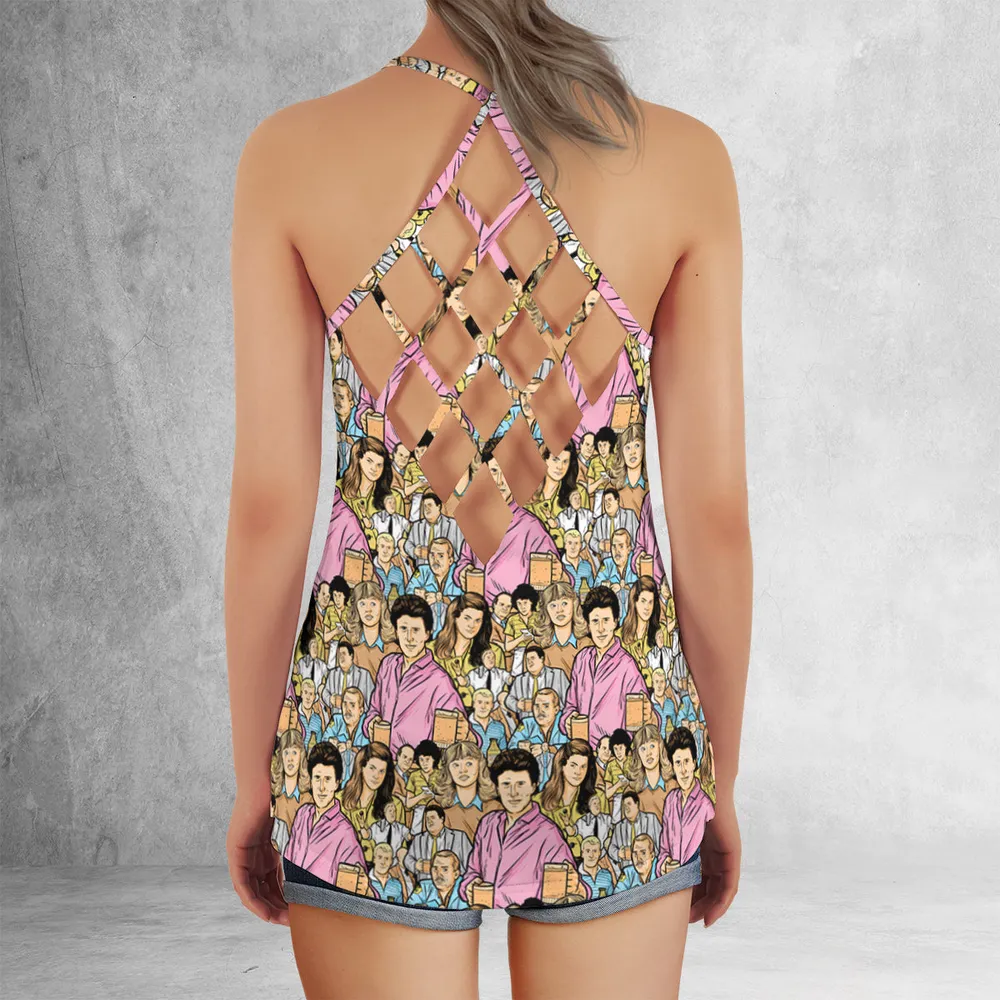 A Tribute to Cheers Criss Cross Tank Top - 3