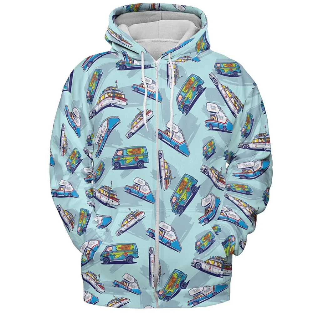 All-over Print Hoodie - SXC4G23R - Zip Hoodie - 3
