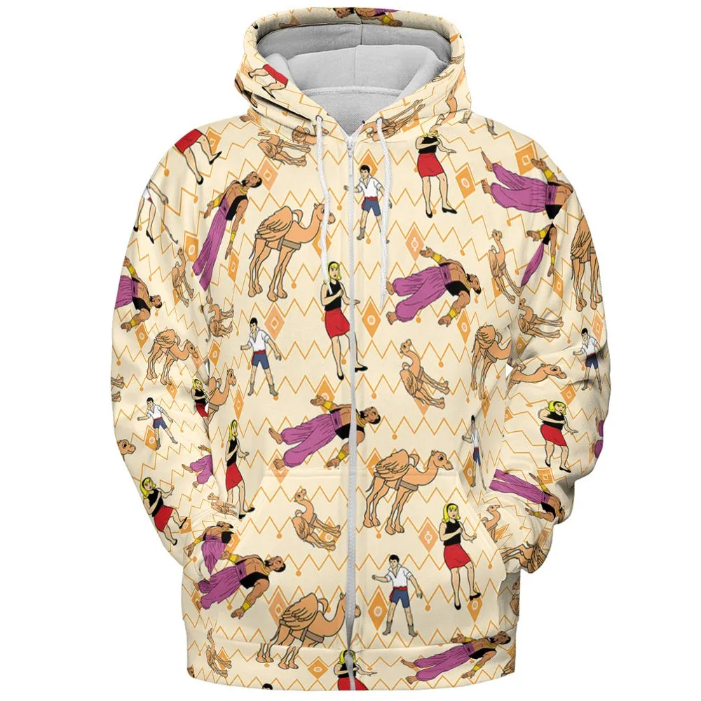 All-over Print Hoodie - CXNFE93M - Zip Hoodie - 3