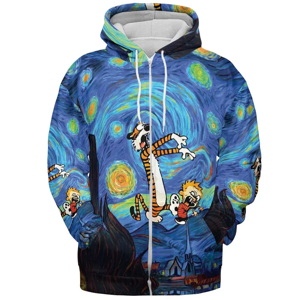 All-over Print Hoodie - ZWM3TCUP - Zip Hoodie - 3