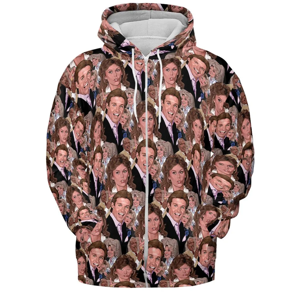 All-over Print Hoodie - M6PD2B4R - Zip Hoodie - 3
