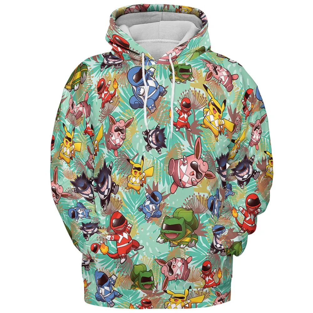 Go Go Poke Rangers - Pullover Hoodie - 2
