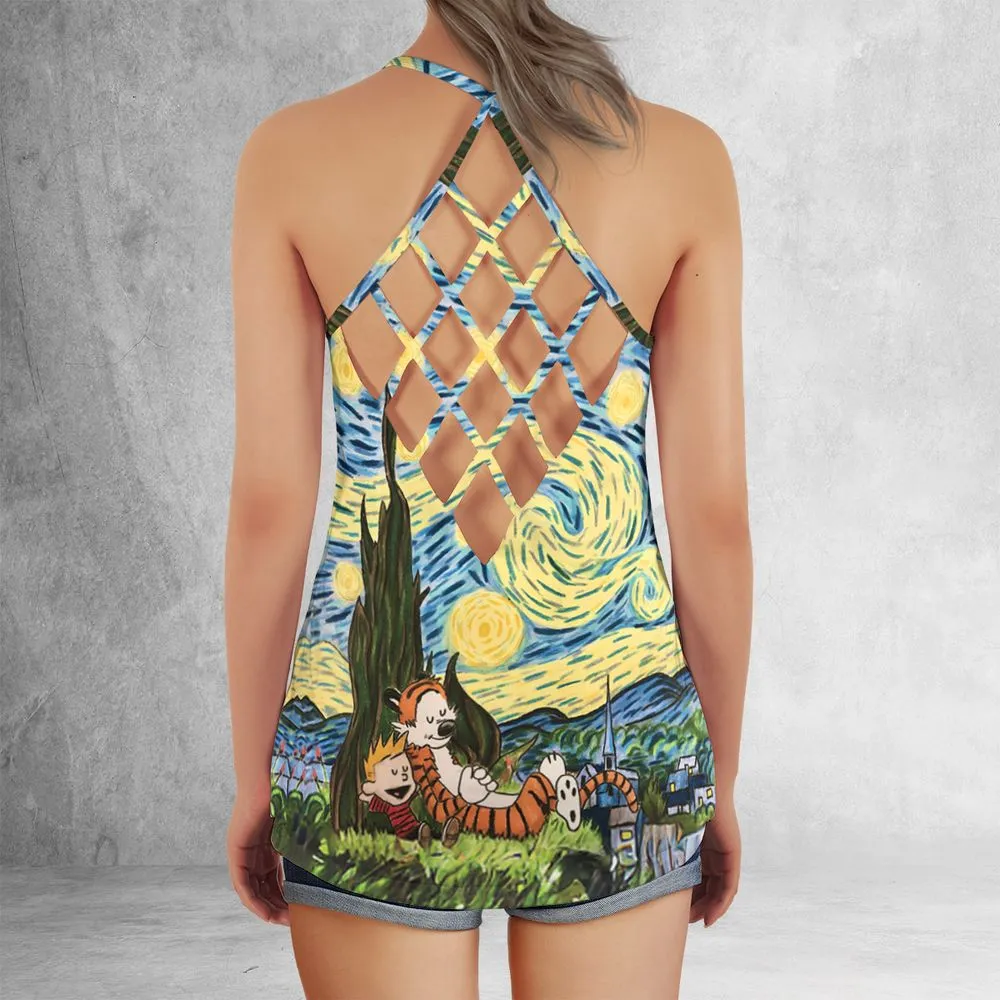 Criss Cross Tank Top - GAL955FH -  - 3