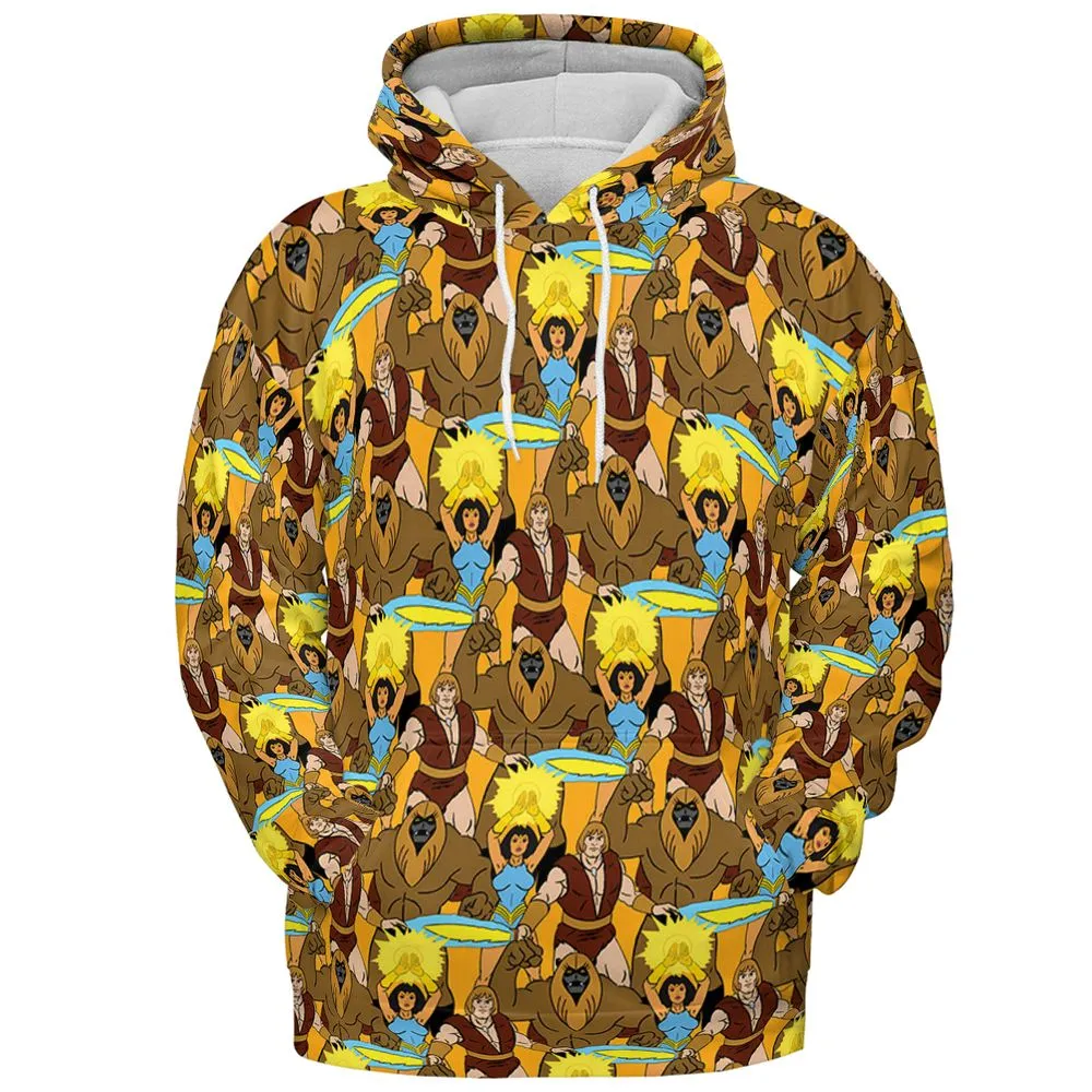 All-over Print Hoodie - A8KAR93Y - Pullover Hoodie - 2