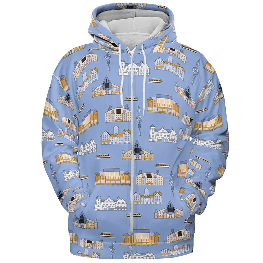 All-over Print Hoodie - Q9D6TV2E - Zip Hoodie - 3