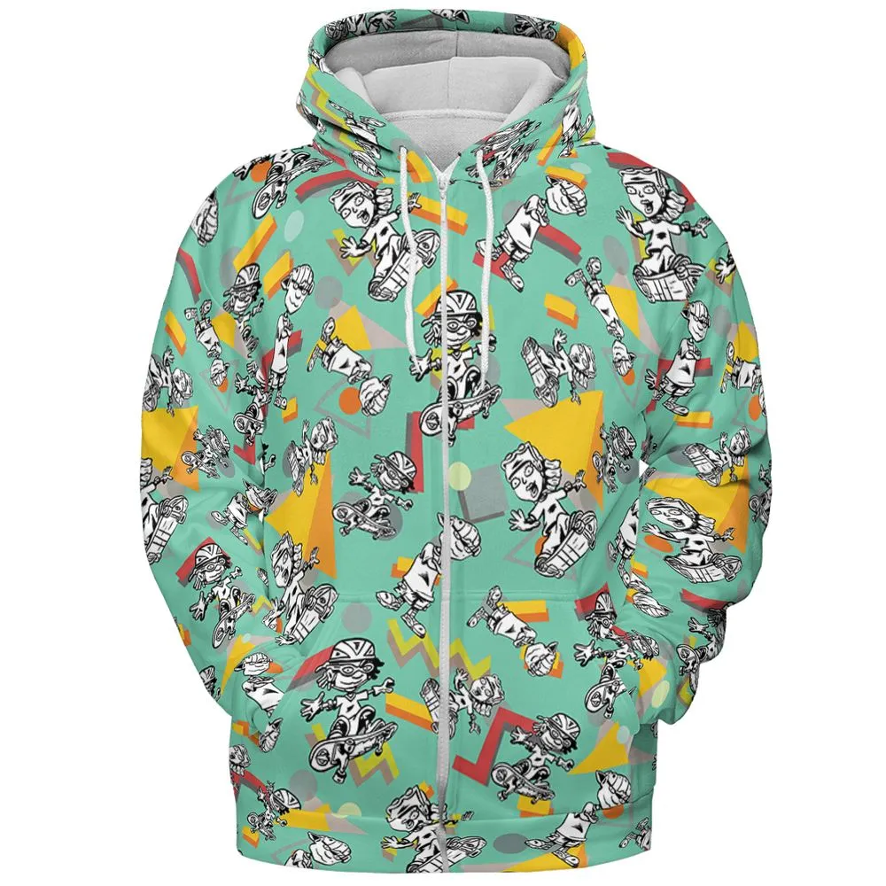 All-over Print Hoodie - 87RBU272 - Zip Hoodie - 3