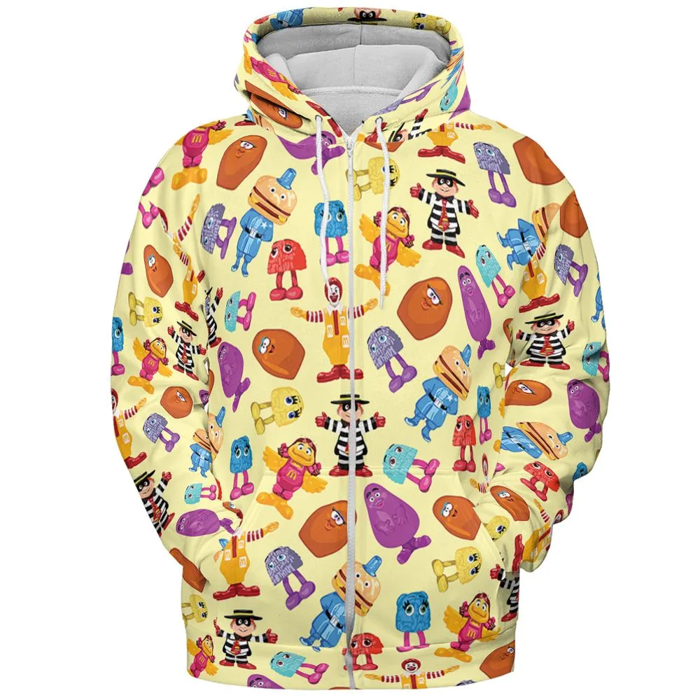 Vintage characters toys - Zip Hoodie - 3