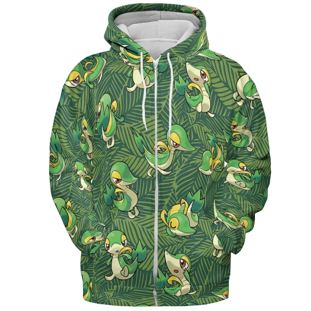Snivy - Zip Hoodie - 3