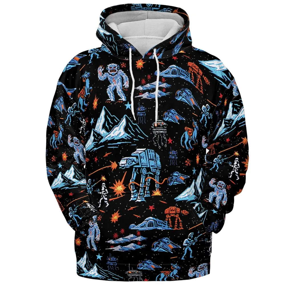 All-over Print Hoodie - BQVMKEXL - Pullover Hoodie - 2