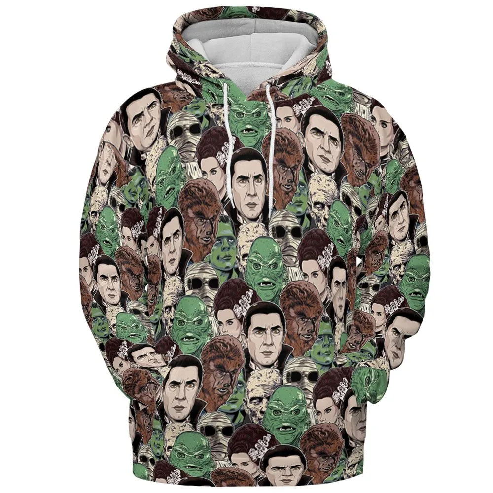 All-over Print Hoodie - PRXPDKZW - Pullover Hoodie - 2