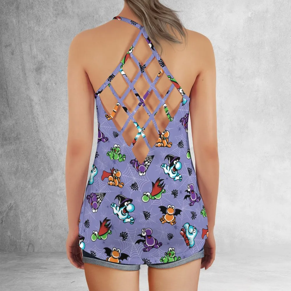 Criss Cross Tank Top - UBMH72UT -  - 3
