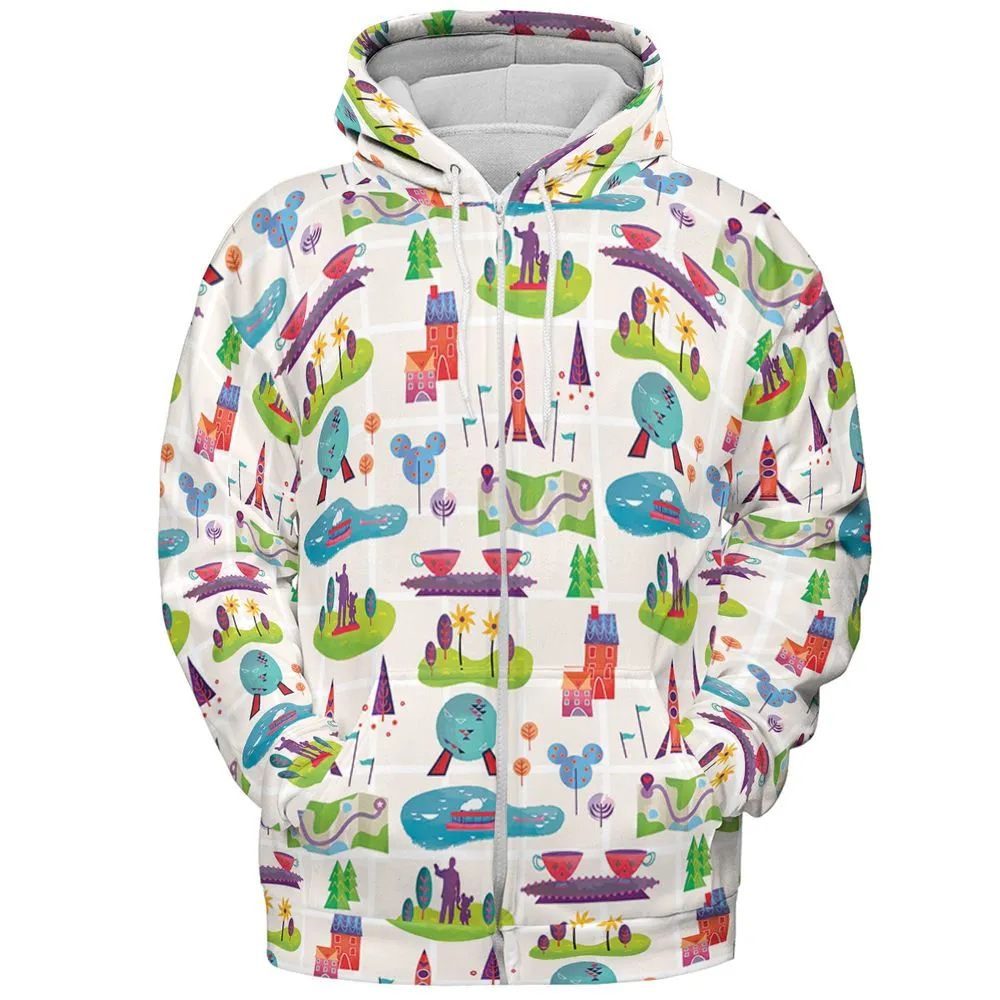 All-over Print Hoodie - VAYCXMNZ - Zip Hoodie - 3