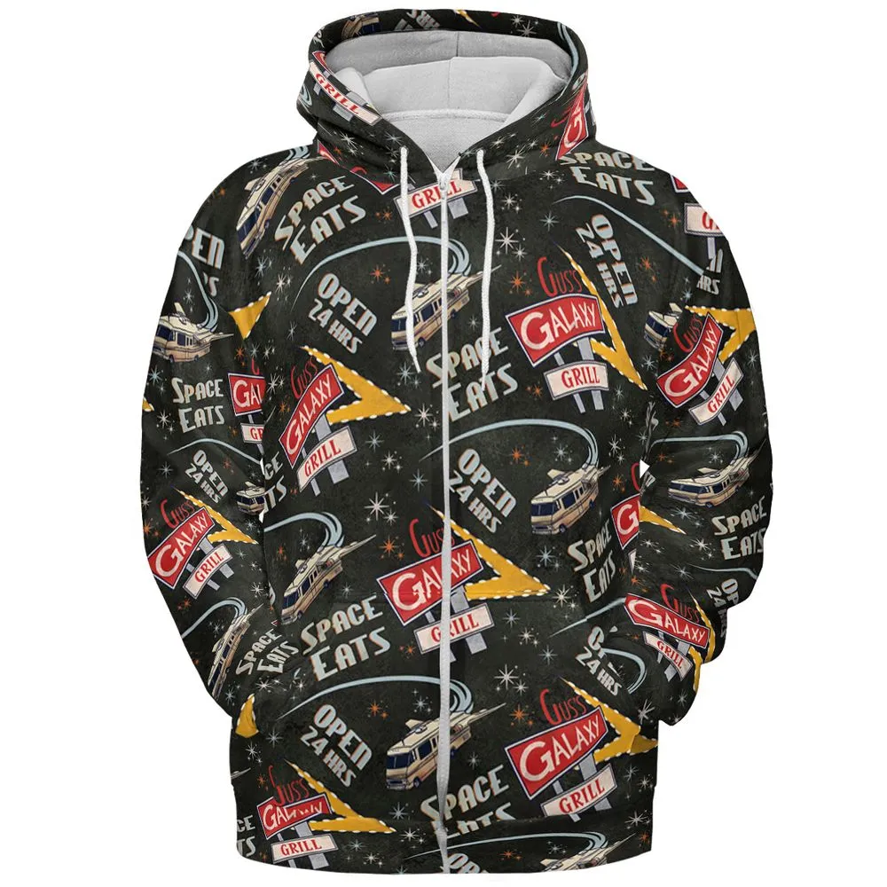 All-over Print Hoodie - MT3ARL4Y - Zip Hoodie - 3