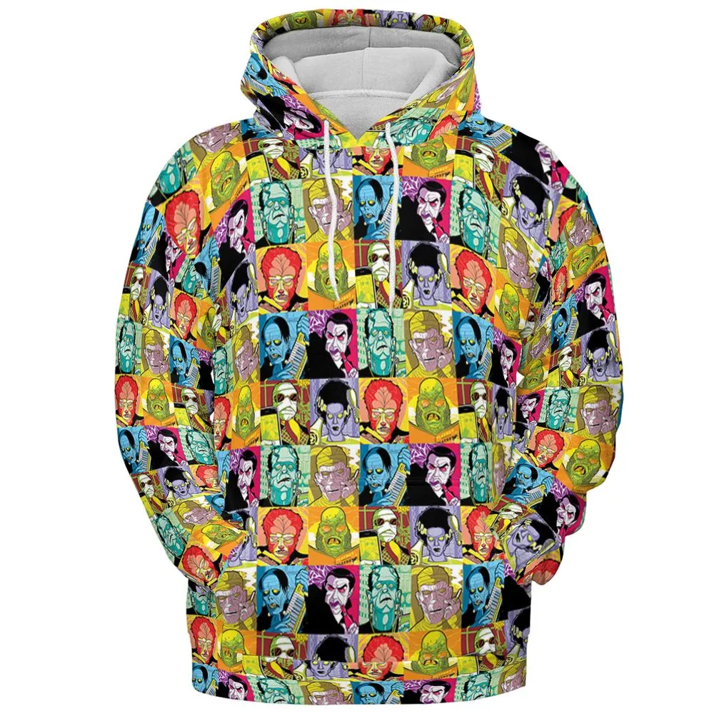 All-over Print Hoodie - HWLSGJPD - Pullover Hoodie - 2
