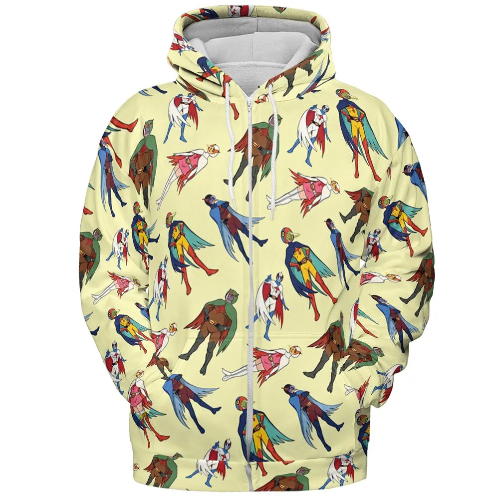 Battle of the Planets Group - Zip Hoodie - 3