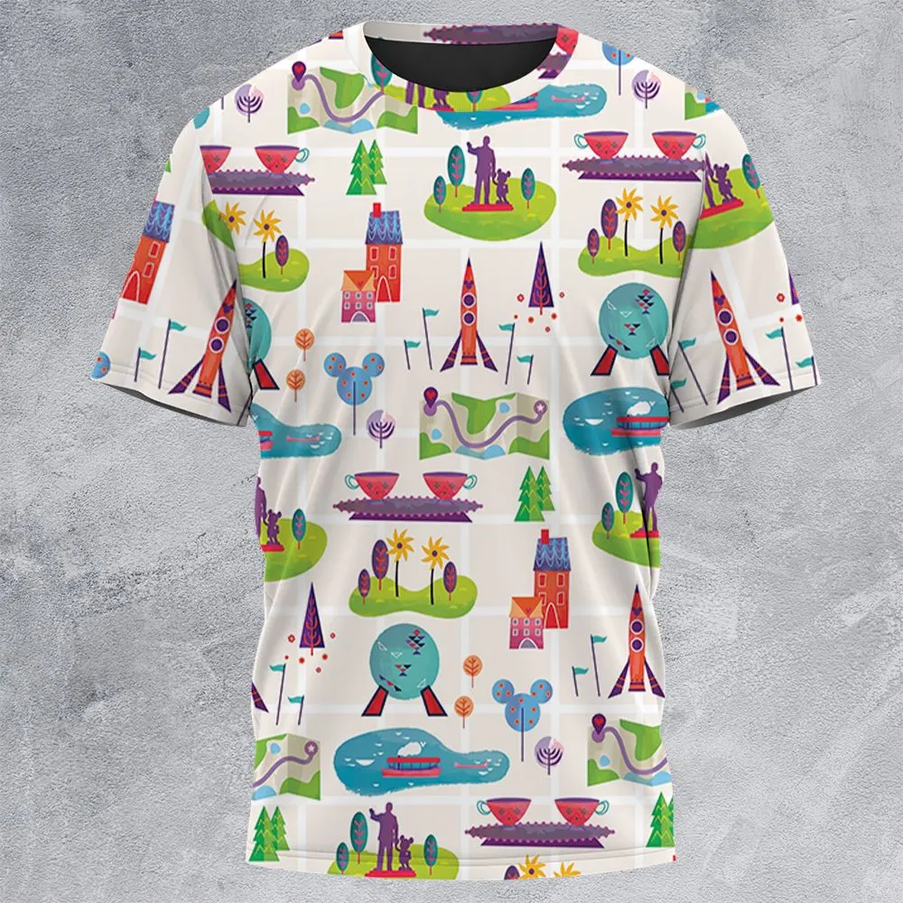 All-Over Print Unisex T-Shirt - E91LA3XM -  - 3