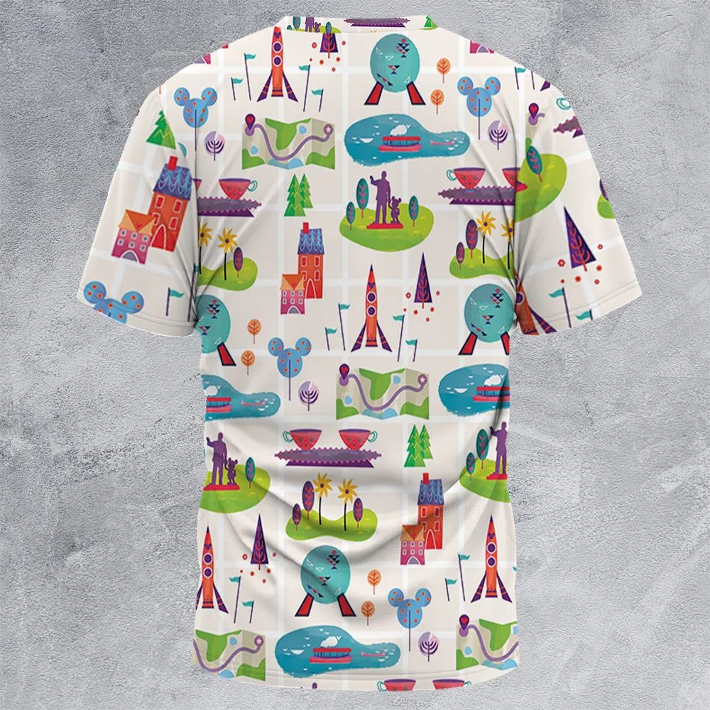 All-Over Print Unisex T-Shirt - E91LA3XM -  - 4