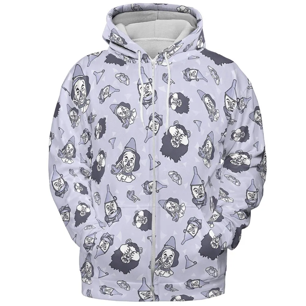 All-over Print Hoodie - UV5CQREX - Zip Hoodie - 3