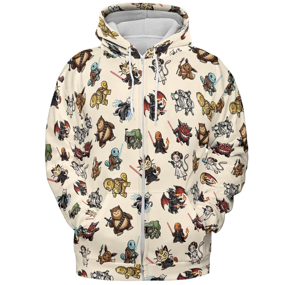 All-over Print Hoodie - CEU6HSG9 - Zip Hoodie - 3
