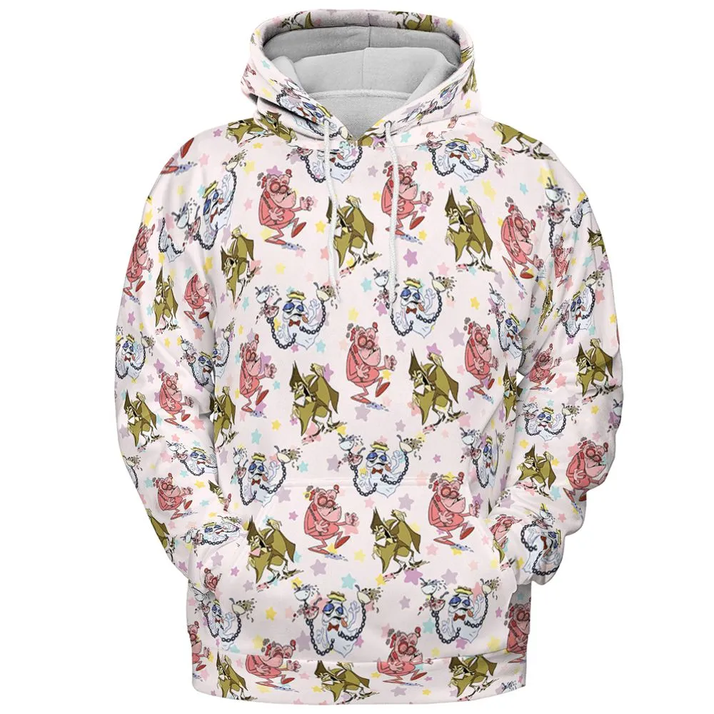 All-over Print Hoodie - BSX1KY2W - Pullover Hoodie - 2