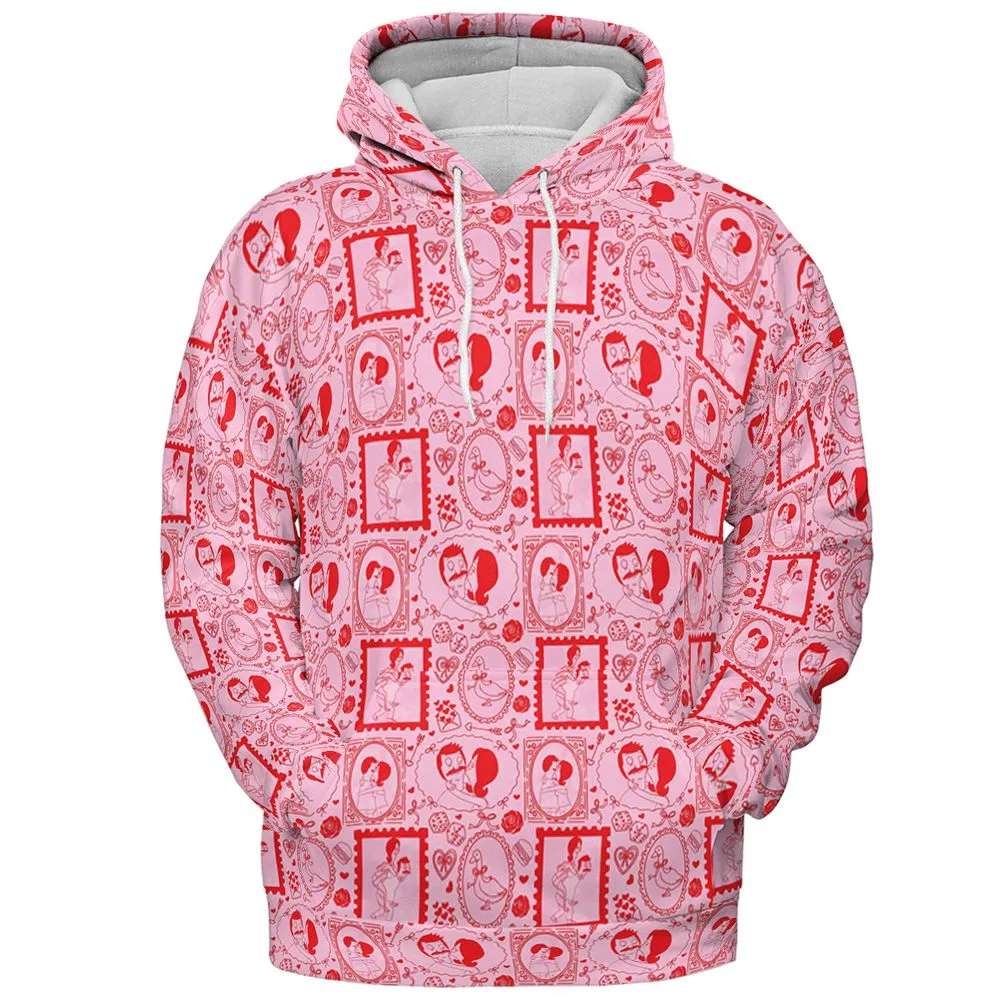All-over Print Hoodie - QCZF67DD - Pullover Hoodie - 2