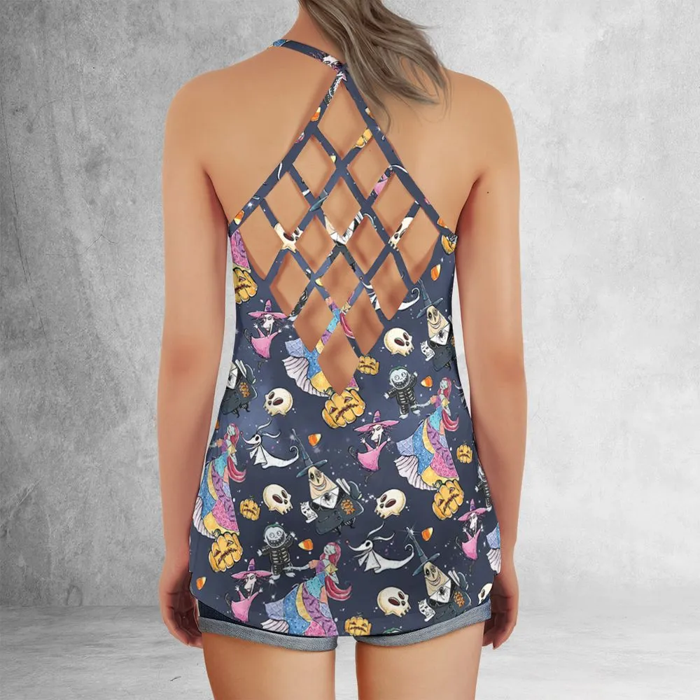 Criss Cross Tank Top - B55JP7SX -  - 3